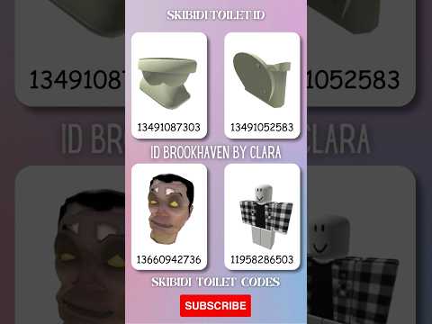 How To Turn Into Skibidi Toilet In Brookhaven | Id Codes Roblox Brookhaven Idbrookhaven Robloxcode