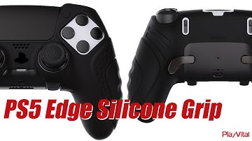 PlayVital PS5 DualSense Edge Controller Silicone Grip Skin - Enhance & Protect Your New Edge