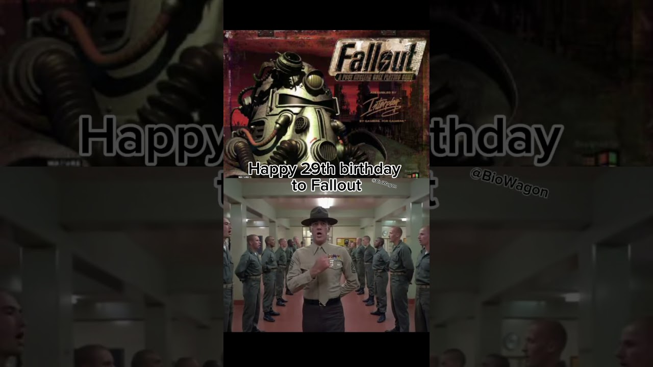 Happy 29th Birthday To Fallout!!! #fallout #shorts #memes