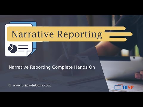 Oracle Narrative Reporting Complete Hands On