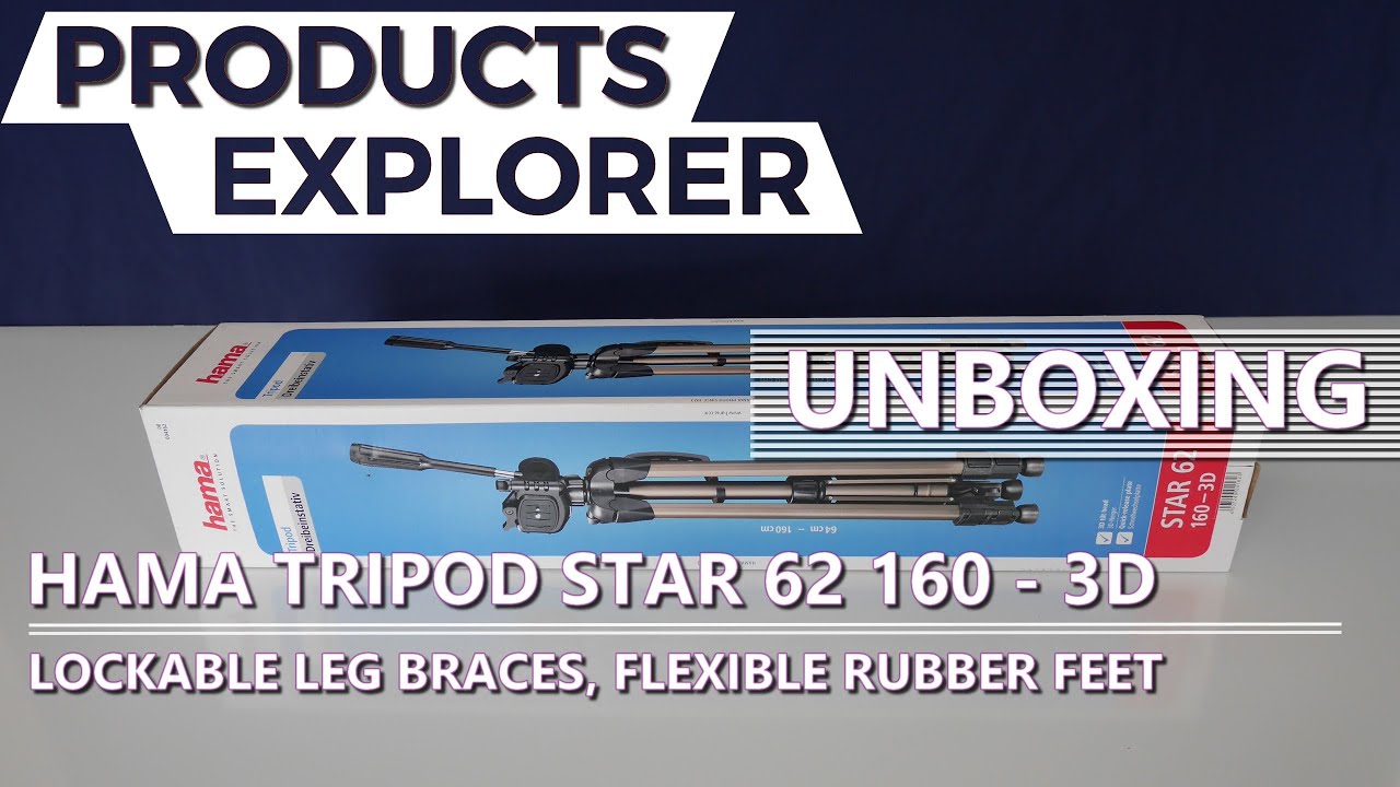 Hama Tripod Star 62 160 - 3D (Unboxing)
