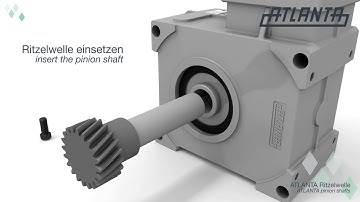 ATLANTA Mounting of Keyed Pinion Shaft