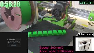live   : Druk 3D Uchwytu na Przewody na Drukarence V-MINION RatRig 3dprinting livestream