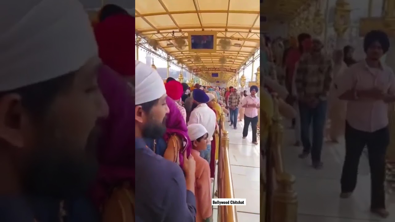 Allu Arjun waiting in line at Golden Temple on her Wife's Birthday 😘 