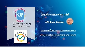 #ATAGTR2021 - Speaker Interview Series - Michael Bolton