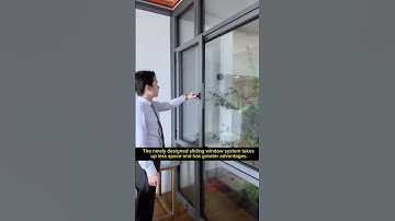 The newly designed sliding window system takes up less space and has greater advantages. #windows