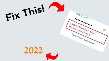 How to Fix “Oops! We could not find matching credentials” on Snapchat