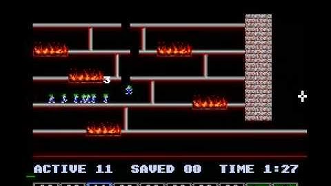 Lemmings (NES) taxing level 11 solution