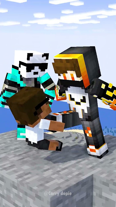 Carry Vs Volcano #minecraftshorts #minecraft