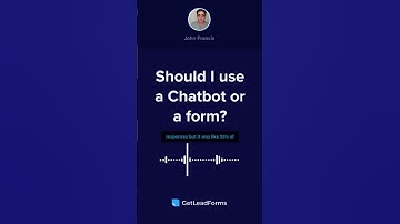 Chatbot or form for capturing inbound leads? Always a form… #shorts