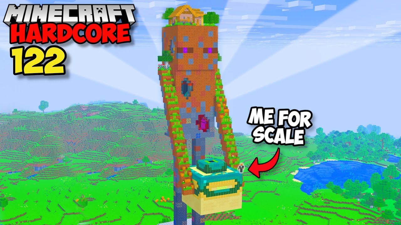 I Built A GIANT ENDERMAN BASE in Minecraft Hardcore