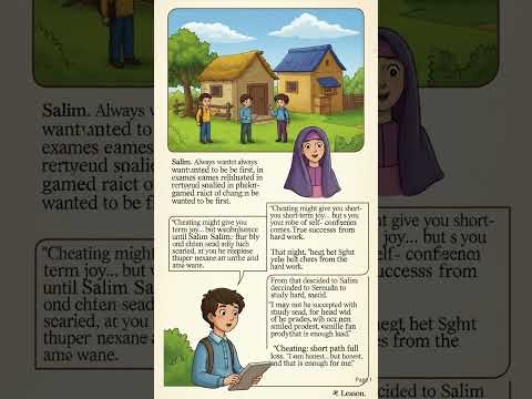 قصة قصيرة عن الغش للأطفال عبرة في 45 ثانية