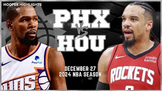 Phoenix Suns vs Houston Rockets Full Game Highlights | Dec 27 | 2024 NBA Season