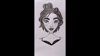 How To Draw A Cute Disney Girl Sketch Easy by Arif Art