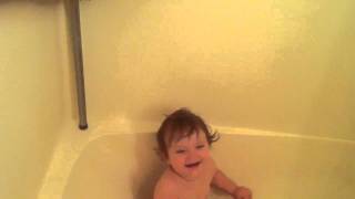 Bath time giggles
