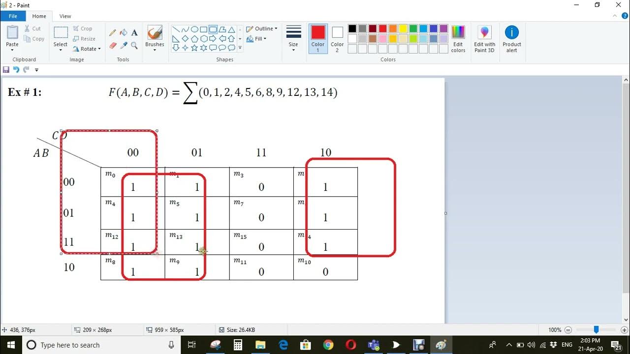 Lecture 9: 4 Variables K-Map Examples (SOP-Form) - YouTube