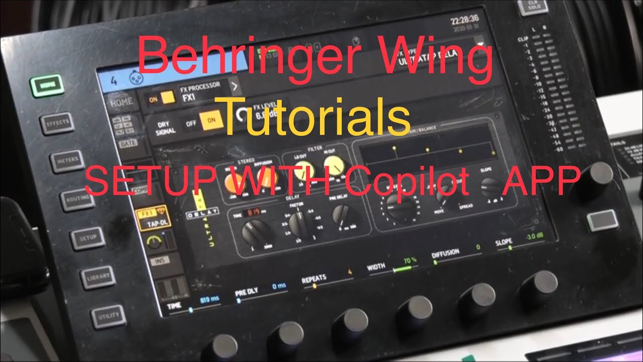 How to set up Behringer Wing with the Copilot App YouTube
