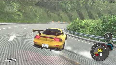 Initial Unity | Myogi Downhill Daytime | Mazda RX-7 FD3S | 3