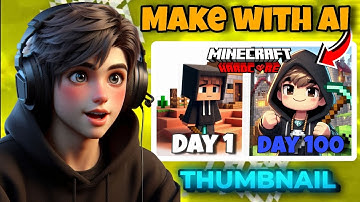 😍Make Attractive 100 day Thumbnail with AI (Easy & Attractive) in Just 2 Minutes