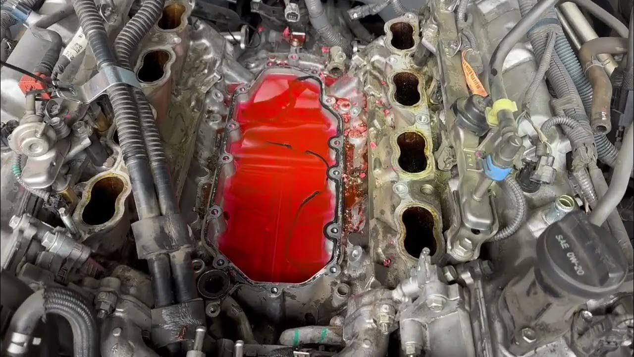 Tundra 3ur fe 5 7l v8 coolant leak rear of engine youtube