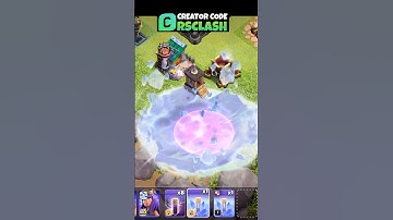 Ice Block Spell Effect on Batt (Clash of Clans) | #shorts #clashofclans