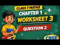 DAV Class 7 Maths Chapter 1 Rational Numbers Worksheet 3 Question 2 #maths #cbse #davschool #videos 