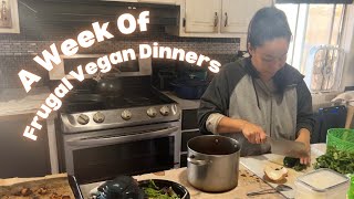 Cheap Vegan Dinners For A Week | What's For Dinner? Mom of 5 Cooking From Scratch