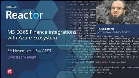 MS D365 Finance integrations with Azure Ecosystem