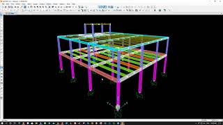How to design office steel structure building with sap2000