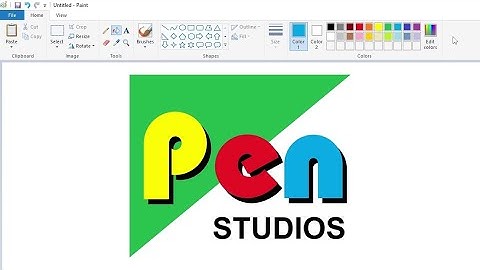 How to draw the Pen Studios logo using MS Paint | How to draw on your computer