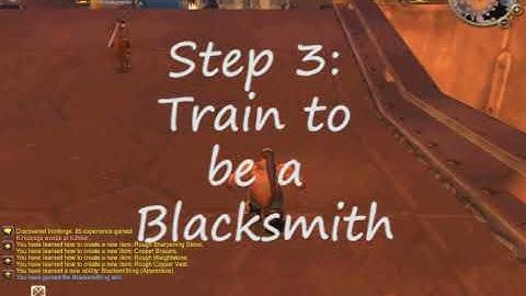 How to be a Blacksmith (World of Warcraft Tutorial Video)
