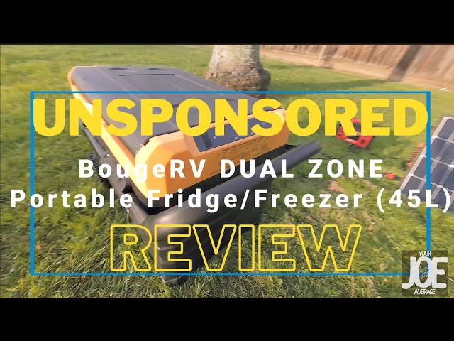 The BEST portable fridge for CAMPING! The BougeRV DUAL ZONE Portable Fridge  Set-Up and REVIEW! 