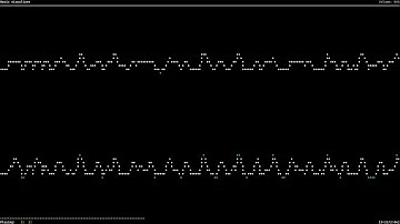 NCMPCPP sound wave visualization