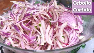 Cebolla Curtida (Super Facil Y Rapido) | How to Make Pickled Onion (Super Easy And Fast)