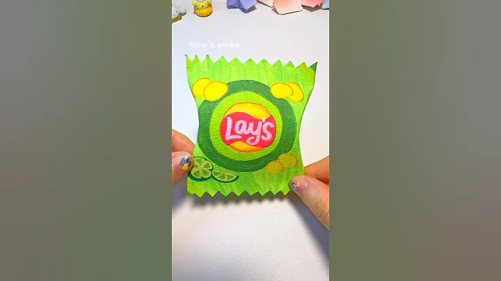 Potato Chips Miniature Craft #diy #miniaturecrafts #asmr #satisfying #papercraft #shorts