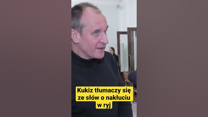 Kukiz się tłumaczy ze słów o napluciu w twarz.