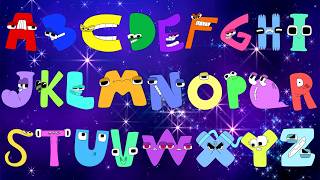 ABC Song + Color Numbers Song for Kids | Uppercase A–Z Alphabet + Counting 1–10