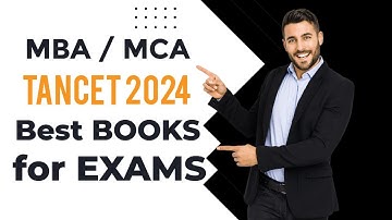 Best BOOKS for TANCET 2024 Exams | MBA MCA | preparation video |