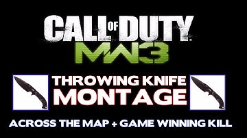 [ BULLSEYE] - Cross the Map Throwing Knife Montage - Game Winning Kills - MW3 HD