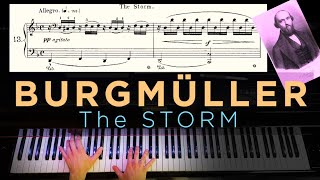 TUTORIAL Burgmüller Etude op.109 The Storm