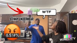 WASHING MY POOP UNDERWEAR IN THE SINK PRANK ON DAD *HILARIOUS*