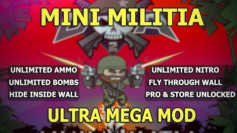 (LATEST 2017) Mini militia hacking (without root )for unlimited health. Etc. Everything is unlocked