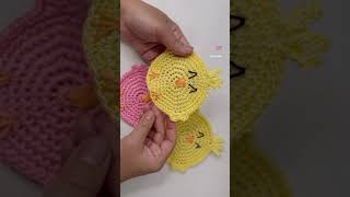 Check out my latest video tutorial. #crochet #chicken #coaster #crocheteaster #crochettutorial