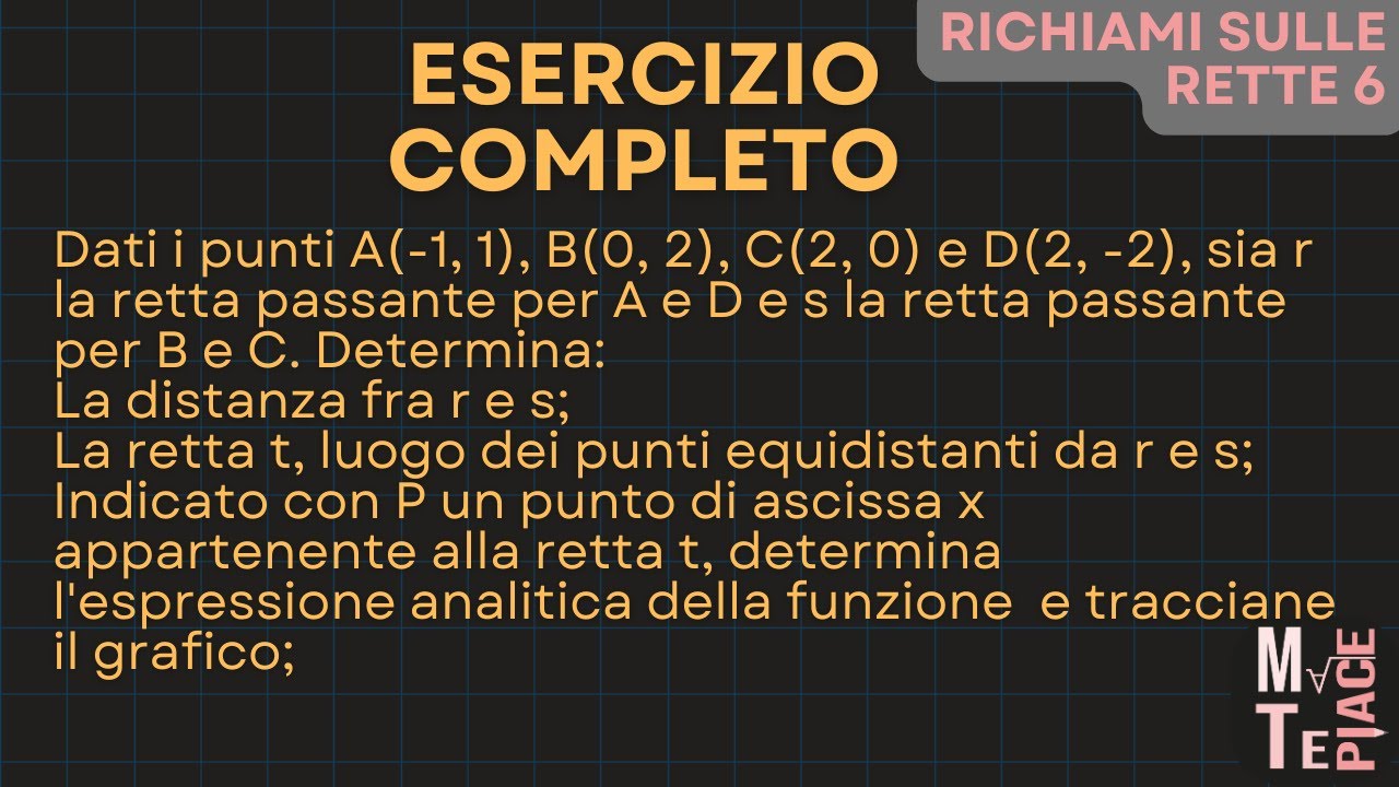 Lezione 6: esercizio da compito completo livello medio alto