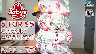 Arby&#39;s® 5 For $5 Classic Roast Beef Sandwiches! | Limited Time! | theendorsement