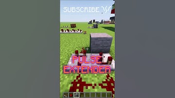 EXTEND your PULSES with the PULSE EXTENDER | Redstone with PsiVolt #minecraft #redstone