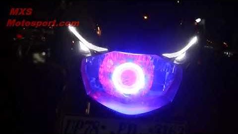 V1106 Projector Headlight TVS Apache RTR 160 by Mxsmotosport