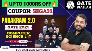 Parakram 2.0 GATE 2025 Computer Science & IT Batch | Gate Wallah PW Coupon Code 2024 gatewallah pw