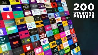 100,000+ Titles Animation Variations - After Effects Scripts