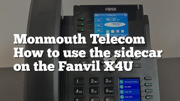 Monmouth Telecom: How to use the sidecar on the Fanvil X4U